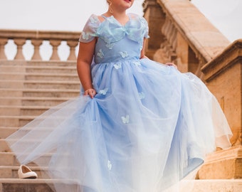 Flora Princess Dress Sewing Pattern: Sweetheart Neckline, Twirl Skirt (PDF Digital)