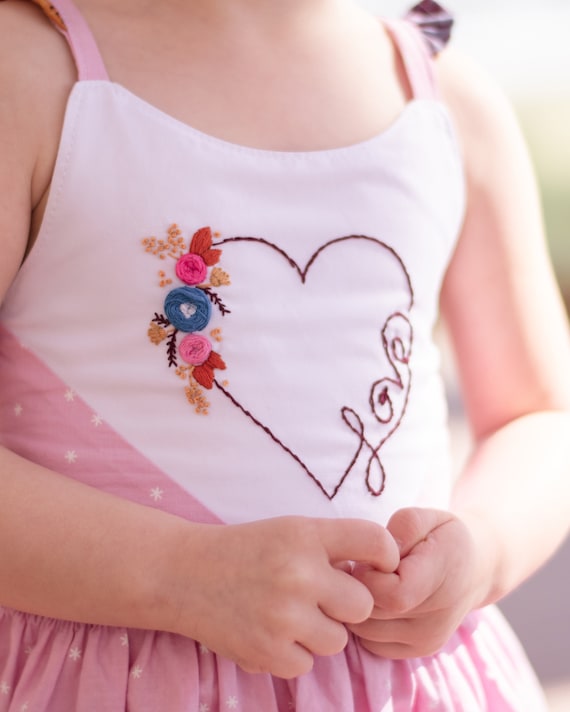 embroidered heart dress Heart Shaped Corset Pearl Embroidered Bridal Dress L main image 1