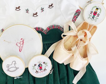 Sugarplum Hand Embroidery Pattern: Nutcracker Ballerina Designs (PDF Download)
