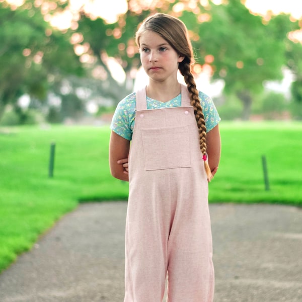 Ash Overalls Digital Sewing Pattern | Easy Sewing Pattern | Overalls | Shorts or Pants | Pocket | PDF Sewing Pattern