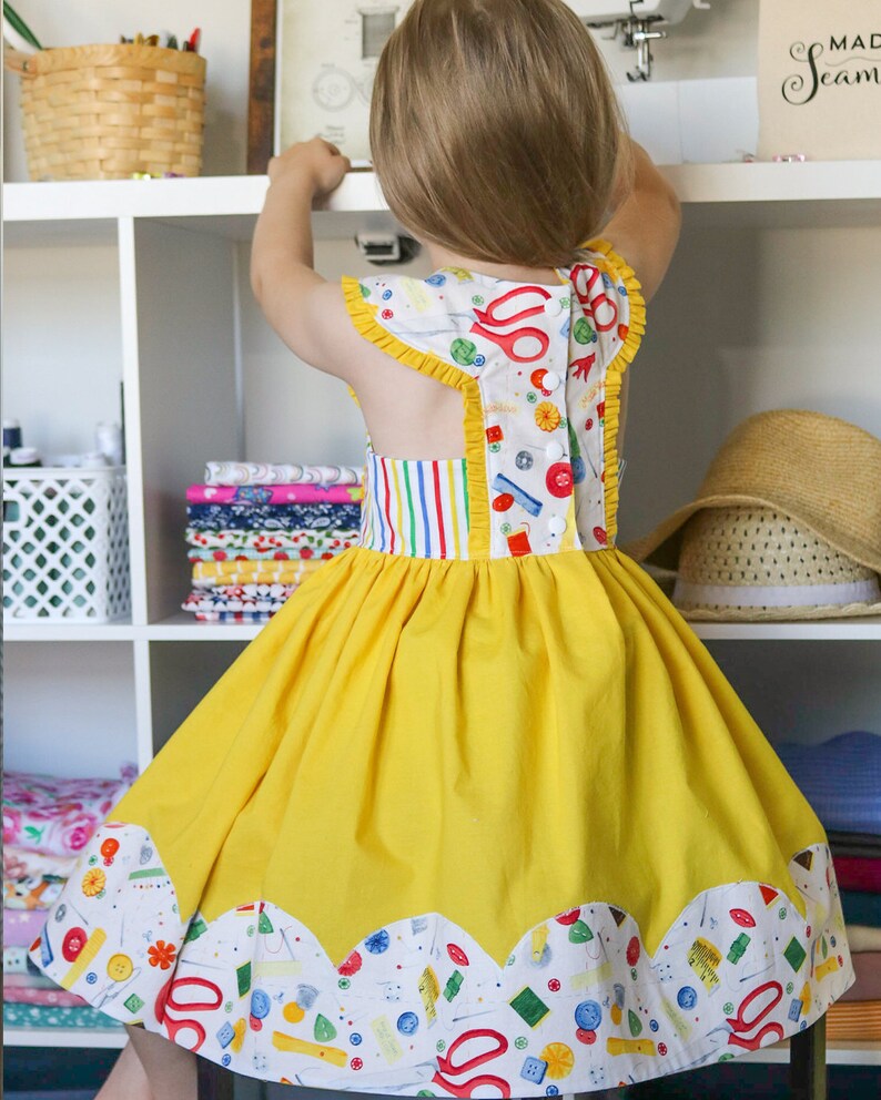 Daisy Dress Digital Sewing Pattern Girls Dress Pattern Etsy