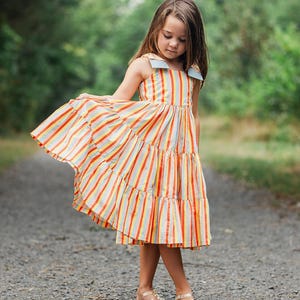 Meadow Sundress PDF Sewing Pattern: Tiered Skirt, Shoulder Bows (Digital Download)