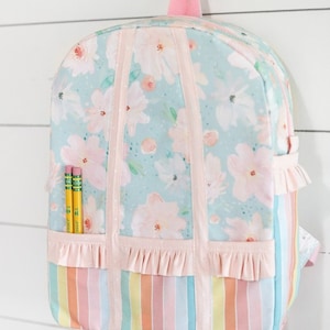 Sac à dos en bouleau, modèle de couture numérique PDF, sac d'école, modèle de sac à dos pour enfants, retour à l'école