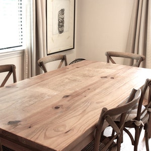 Rustic Wood Table, Handmade, Parsons Style, North Field Store