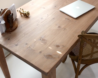 Provincial Farmhouse Desk, Reclaimed Wood Desk, Shipping Included