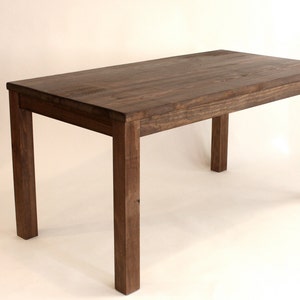 Table en bois rustique de hauteur comptoir, faite main, style Parsons, North Field Store image 1
