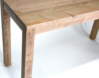 Table en bois pour îlot de cuisine rustique, hauteur comptoir, faite main, style Parsons, North Field Store