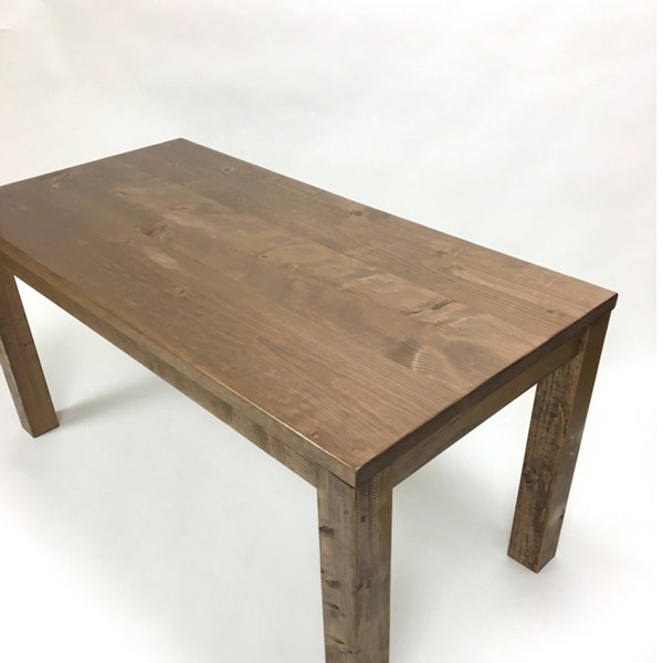 Rustic Wood Table, Handmade, Parsons Style, North Field Store