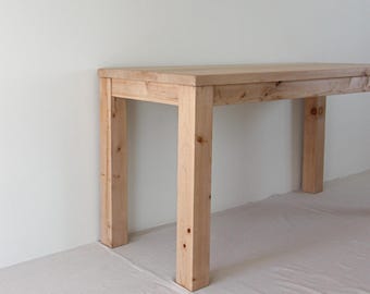 Rustic Counter-Height Wood Table