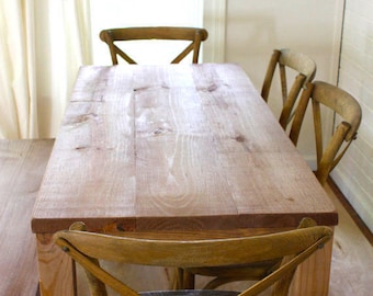 Rustic Solid Wood Parsons Table