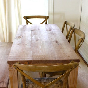 Rustic Solid Wood Parsons Table