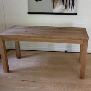 Rustic Wood Table, Handmade, Parsons Style