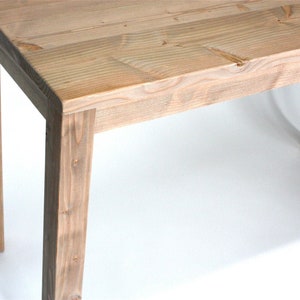 Rustic Counter-Height Kitchen Island Wood Table, Handmade, Parsons Style, North Field Store