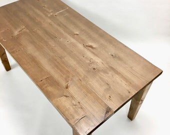 Rustic Counter-Height Wood Table, Handmade, Provincial Style, North Field Store