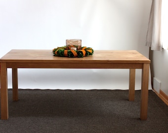 Table en bois rustique, faite main, style Parsons, North Field Store