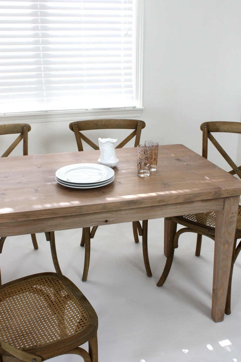 Provincial Farmhouse Dining Table, Shipping Included Salvaged Wood image 4