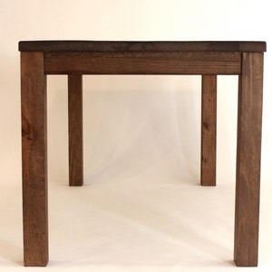 Table en bois rustique de hauteur comptoir, faite main, style Parsons, North Field Store image 2