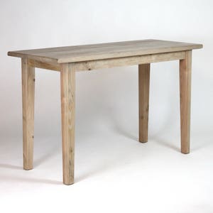 Rustic Counter-Height Wood Table, Handmade, French Style, North Field Store