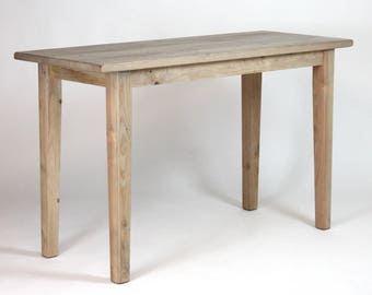 Rustic Counter-Height Wood Table, Handmade, French Style, North Field Store
