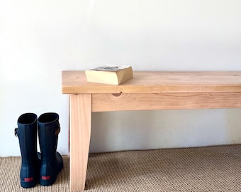 French Farmhouse Wood Bench, Reclaimed Wood