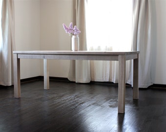 Rustic Counter-Height Wood Table, Handmade, Parsons Style, North Field Store, Reclaimed Wood