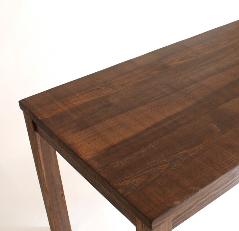 Table en bois rustique de hauteur comptoir, faite main, style Parsons, North Field Store image 4