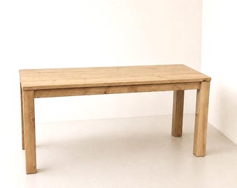 Rustic Farmhouse Table, Handmade, Parsons Style