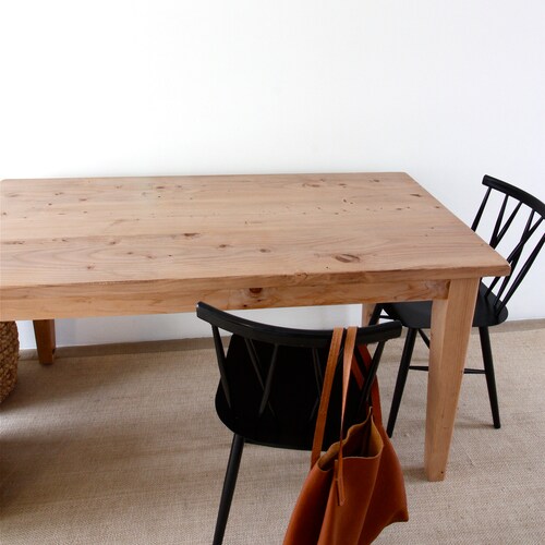 Rustic Reclaimed Standard Height Wood Dining Table 30 Inches Etsy