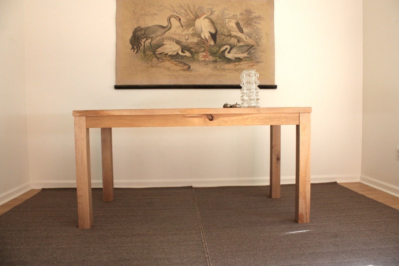 Parsons Writing Desk Rustic Reclaimed Wood Table 24