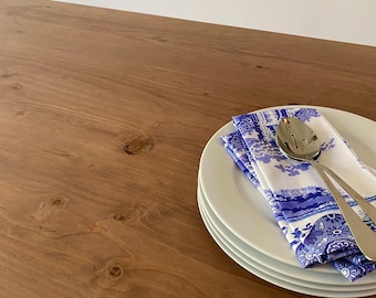 French Farmhouse Solid Wood Kitchen Table