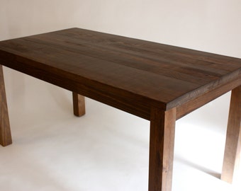 Rustic Wood Table, Handmade, Parsons Style, North Field Store