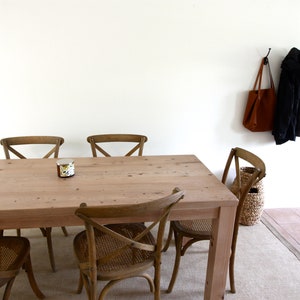 Rustic Farmhouse Table, Handmade, Parsons Style