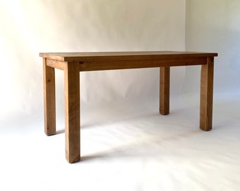 Coastal Wood Kitchen Island – Handmade Beach House Prep Table – Rustic Modern Kitchen Storage & Workspace