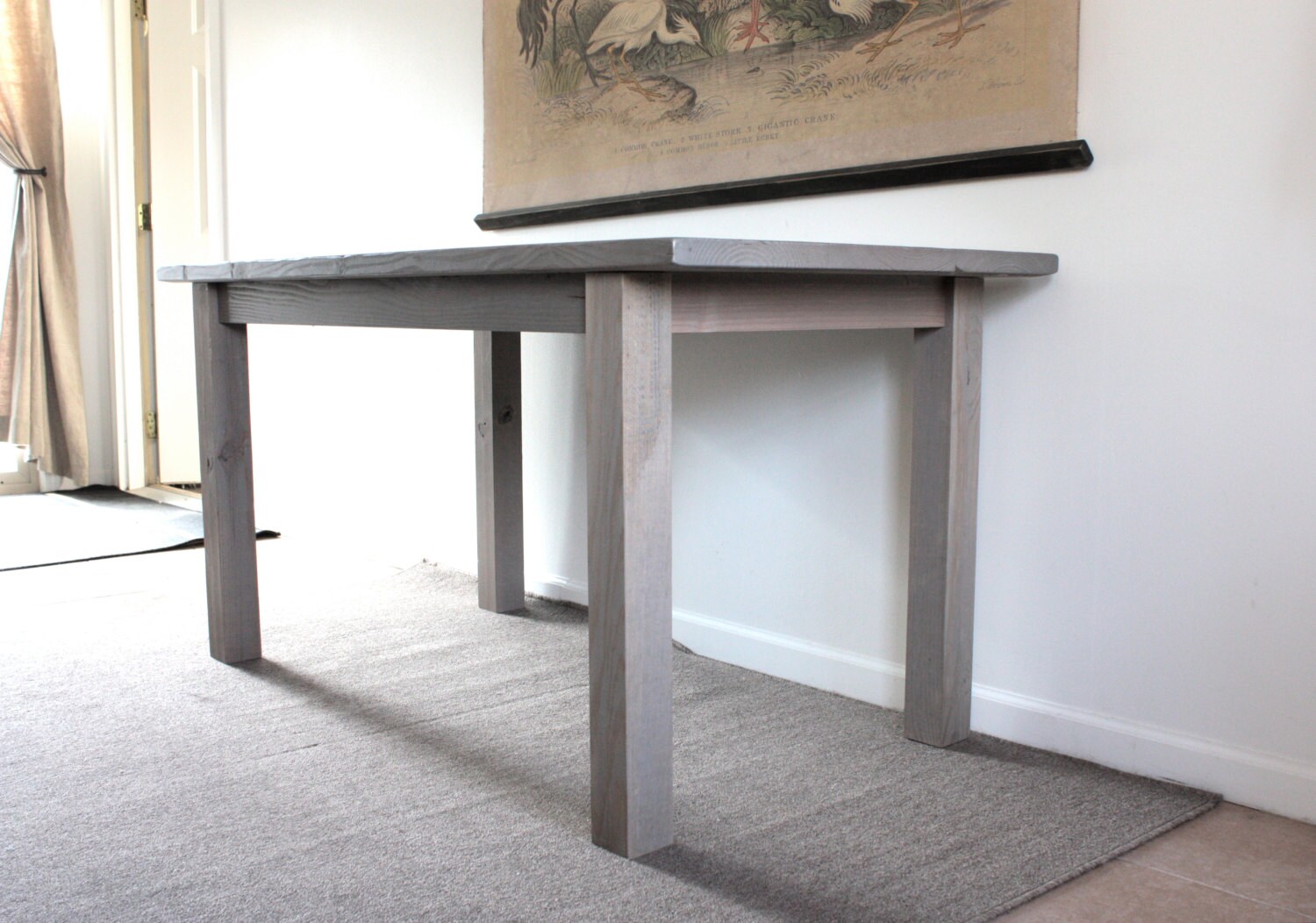 The Lakehouse Reclaimed Wood Gray Dining Table // Reclaimed Etsy