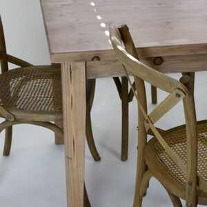 Provincial Farmhouse Dining Table, Shipping Included Salvaged Wood image 3