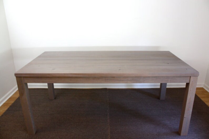Gray Parsons Desk Reclaimed Wood