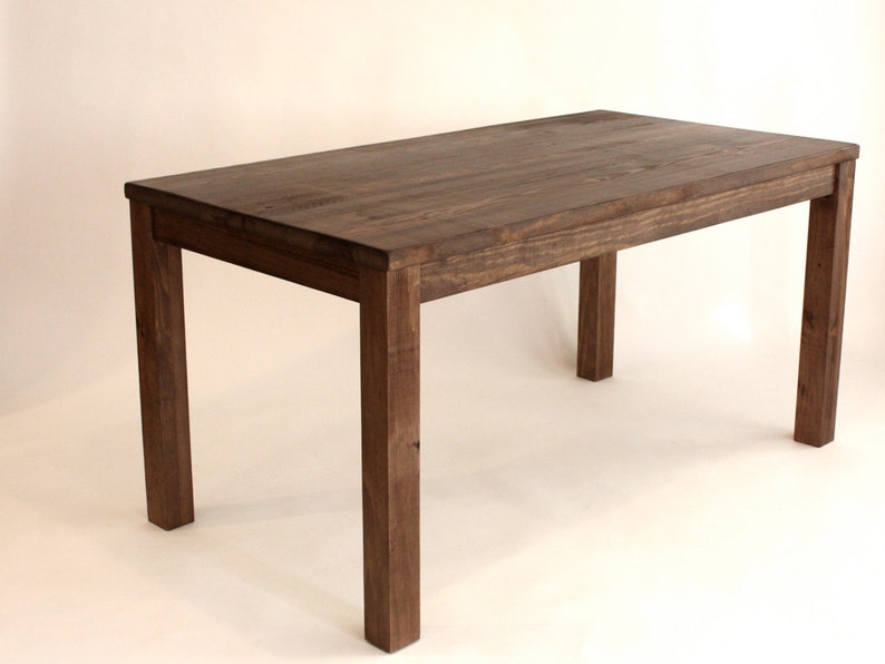 Table en bois rustique de hauteur comptoir, faite main, style Parsons, North Field Store image 1