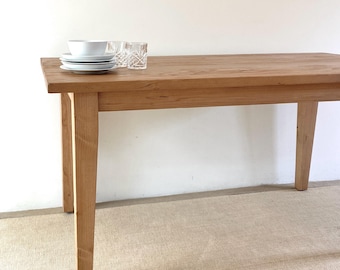 French Farmhouse Kitchen Table | Handmade Solid Wood Dining Table | Modern Rustic Furniture