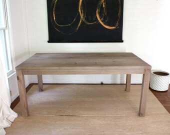 Rustic Wood Table, Handmade, Parsons Style, North Field Store