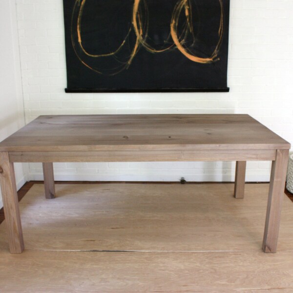 Rustic Wood Table, Handmade, Parsons Style, North Field Store