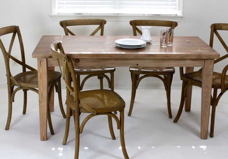 Provincial Farmhouse Dining Table, Shipping Included Salvaged Wood image 2