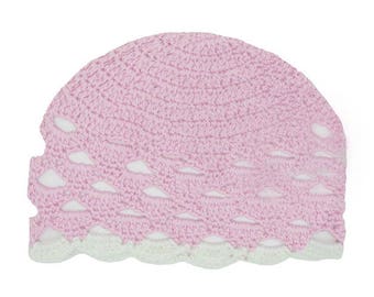 Crochet Hat - Baby Crochet Hat - Pink Crochet Hat - Toddler Crochet Hat - Infant Crochet Hat
