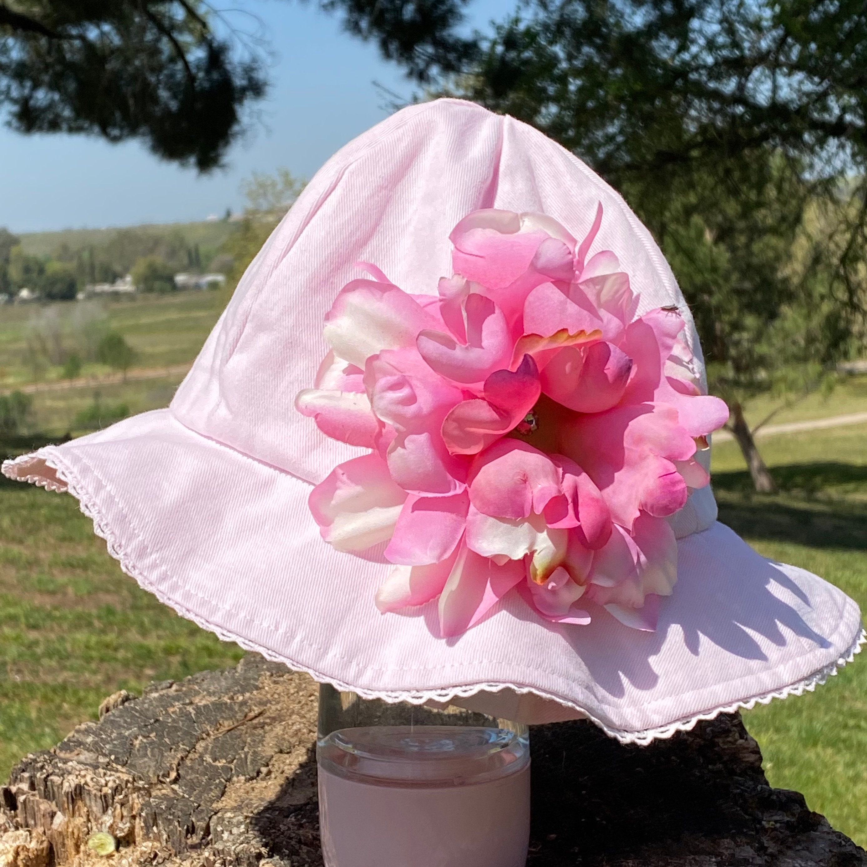 Pale Pink Stella Sun Hat Baby Sun Hat Girls Sun Hat Pink | Etsy