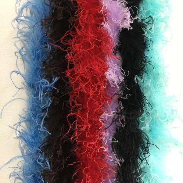 Curly Ostrich Feather Boa 72" -