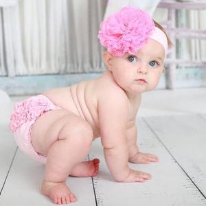 Lace Baby Headband - Baby Girl Headband - Lace Headband- Flower Headband - Baby - Newborn Headband - Newborn Photo Prop - Girl Headband