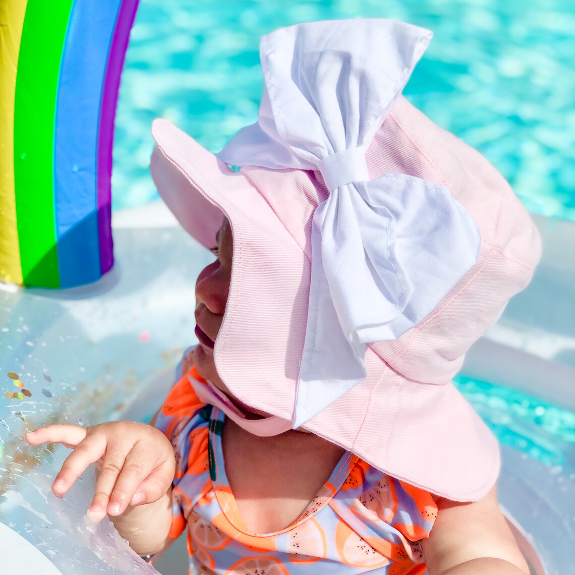 Bowraemi Sun Hat Baby Girl Sun Hat Baby Floppy Hat Sun Etsy