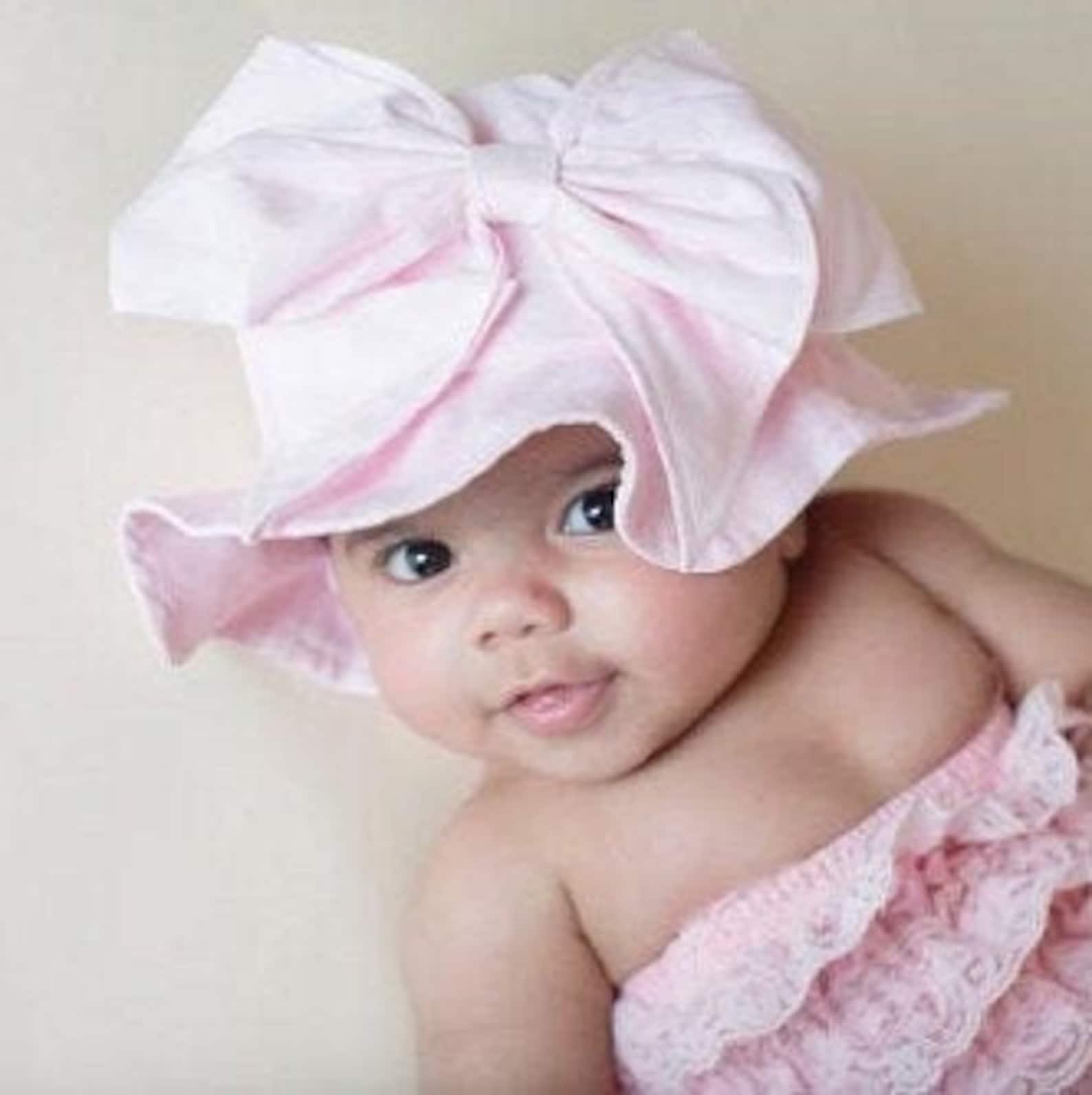 Bowraemi Sun Hat Baby Girl Sun Hat Baby Floppy Hat Sun Etsy