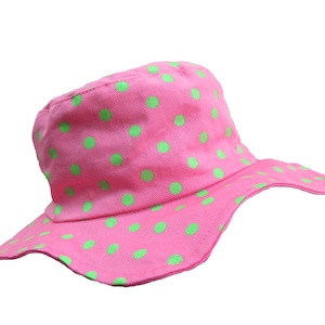 Girls Sun Hat - Toddler Sun Hat - Baby Girl Sun Hat - Sun Hat - Pink Sun Hat - Floppy Hat- Baby Cotton Hat - Cotton Sun Hat - SPF
