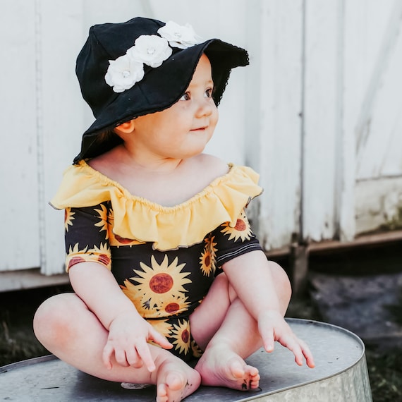 Black baby cheap sun hat