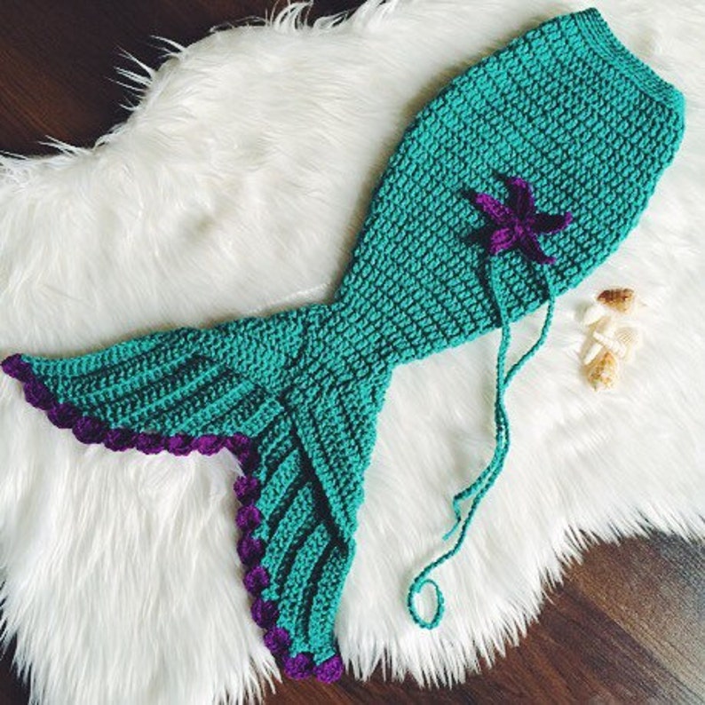 Download Baby Mermaid Crochet Pattern Newborn Size Mermaid Tail ...